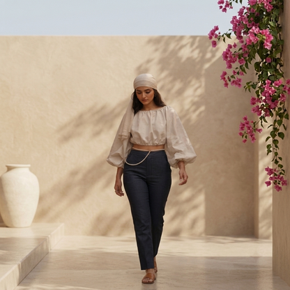 Bonnie Backless Puffed Top