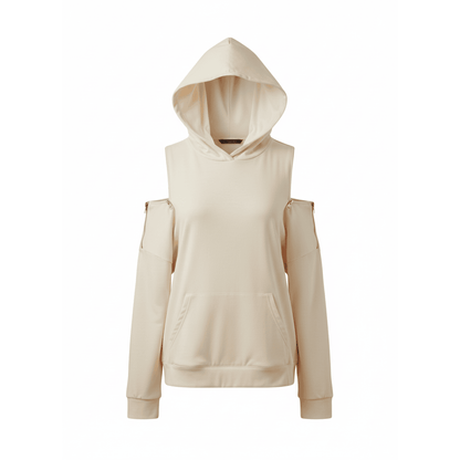 Odelia Oversized Hooded Zipper Sweater