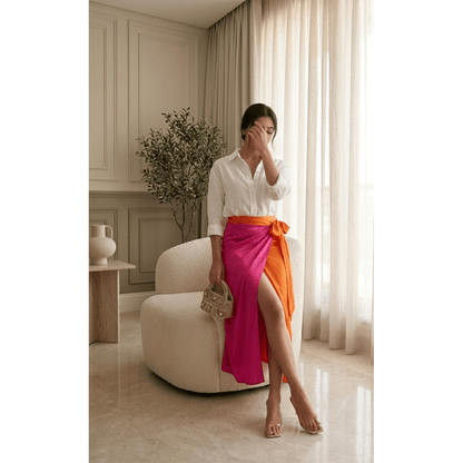 Lulu Wrap Midi Skirt