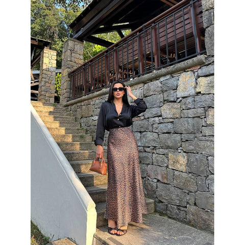 Letecia Leopard Skirt