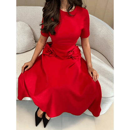 Dahlia Midi Flower Dress