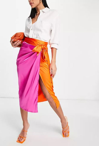 Lulu Wrap Midi Skirt