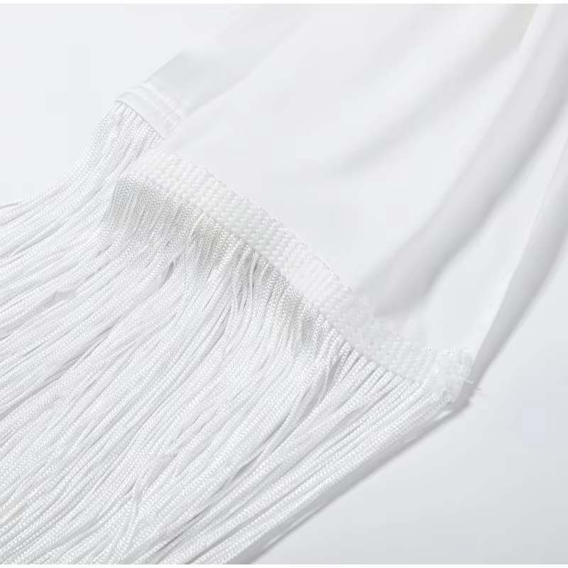 Mira Tassel Satin Scarf