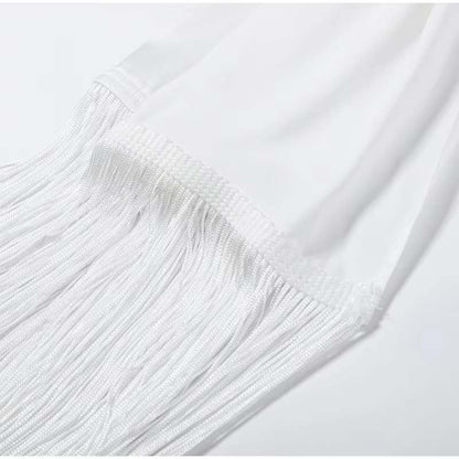 Mira Tassel Satin Scarf