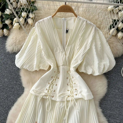 Edda Pleated Dress