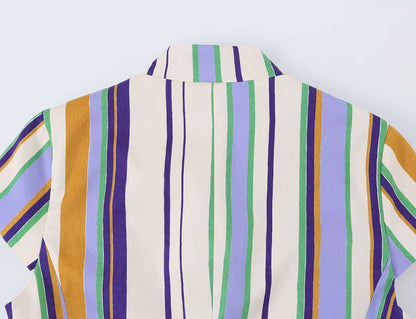 Glenda Striped Top