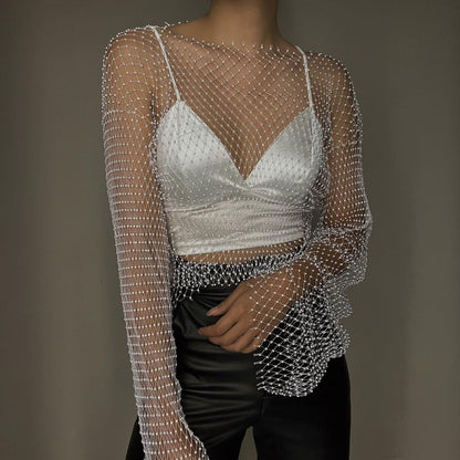 Flora Mesh Crop Top