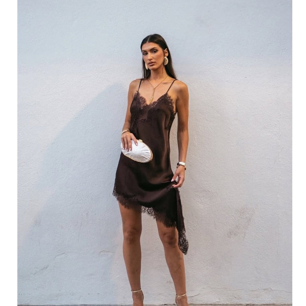 Flammara Satin Lace Top