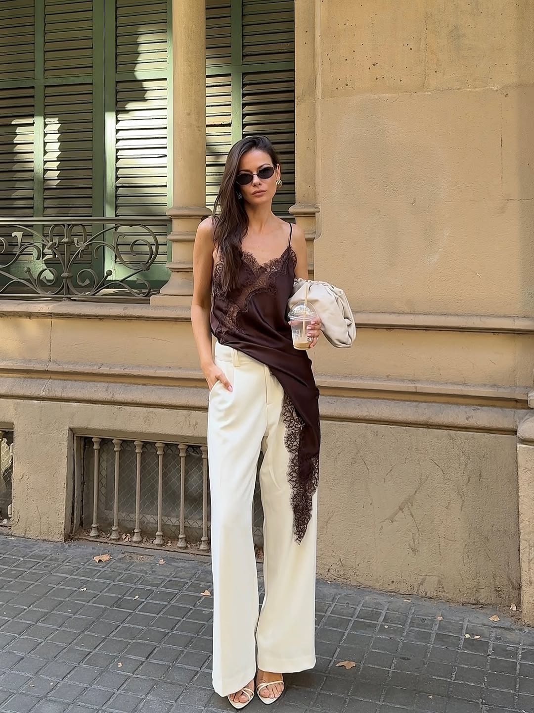 Flammara Satin Lace Top