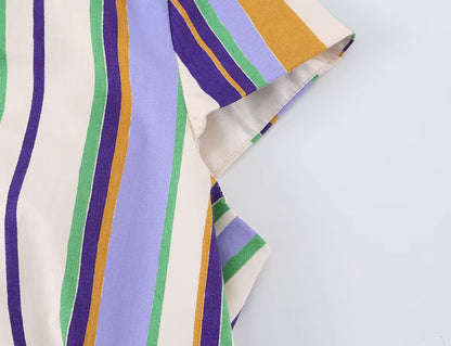 Glenda Striped Top