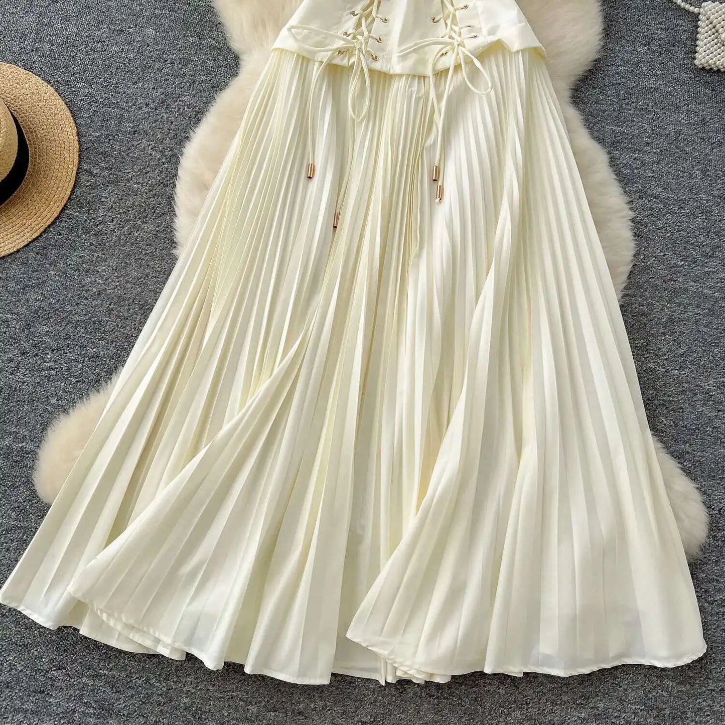 Edda Pleated Dress