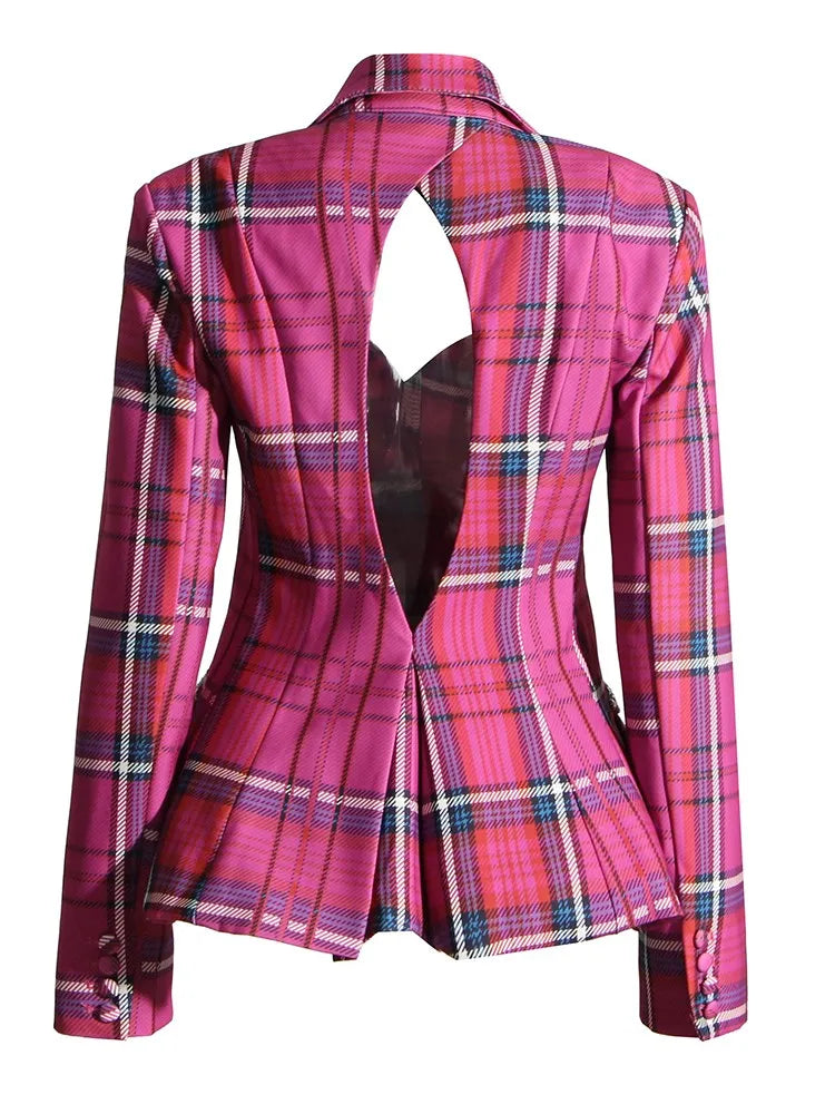 Ophelia Plaid Blazer