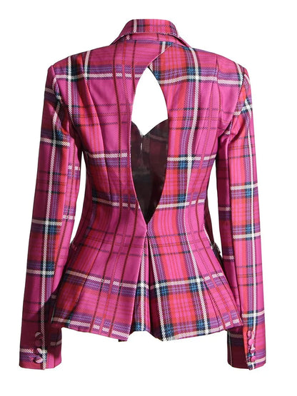 Ophelia Plaid Blazer