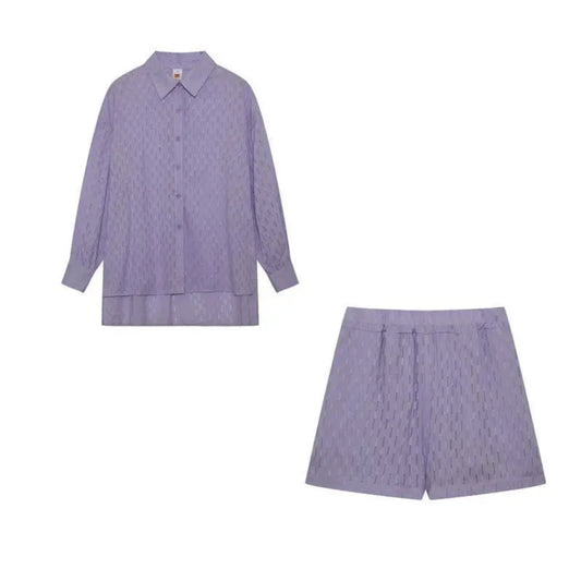 Carmela Hollow Out & Short Set