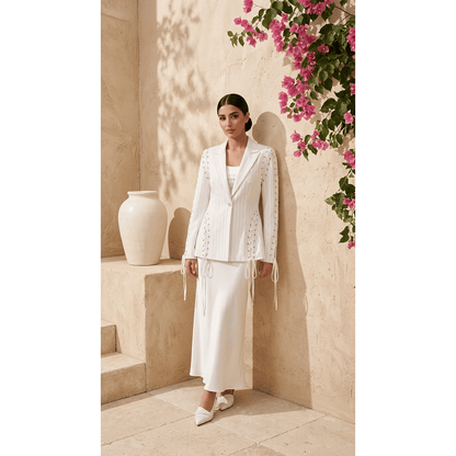 Cresilda Lace-up Blazer