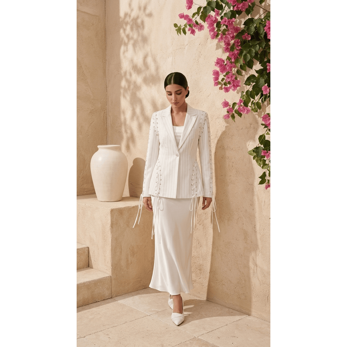 Cresilda Lace-up Blazer