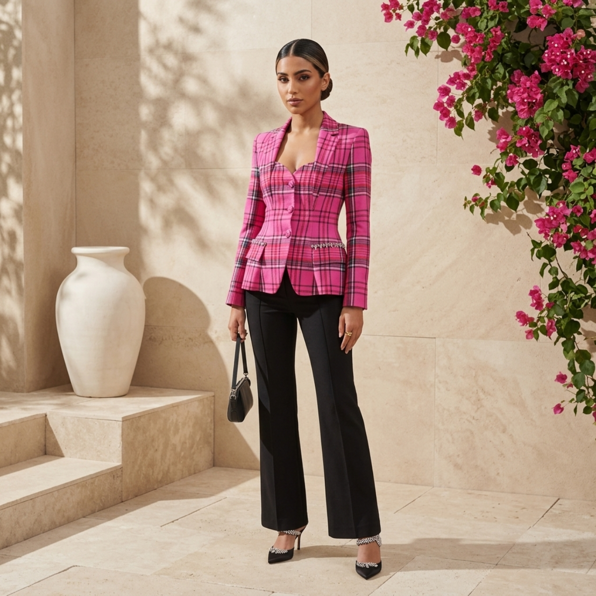 Ophelia Plaid Blazer