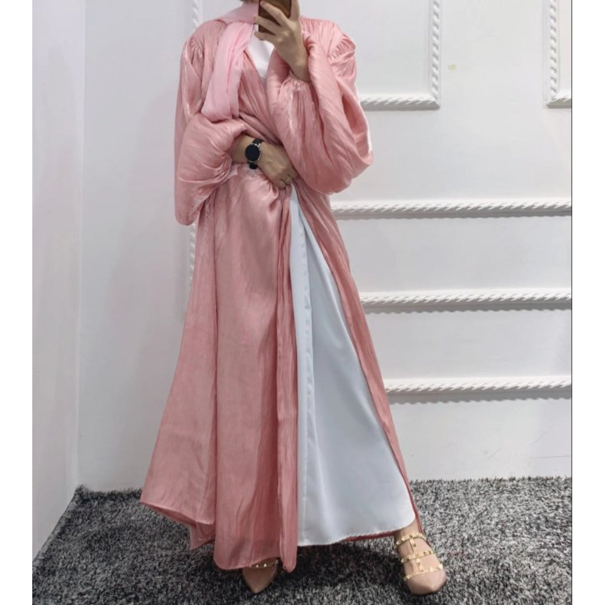 Tara Silk Abaya with Inner Set