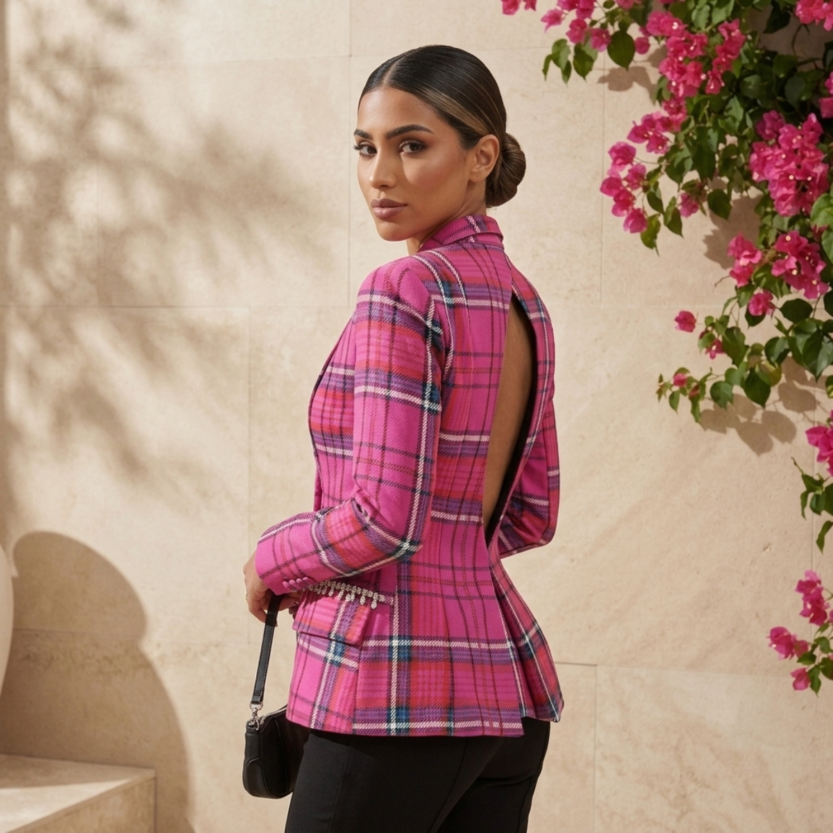 Ophelia Plaid Blazer