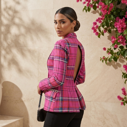 Ophelia Plaid Blazer