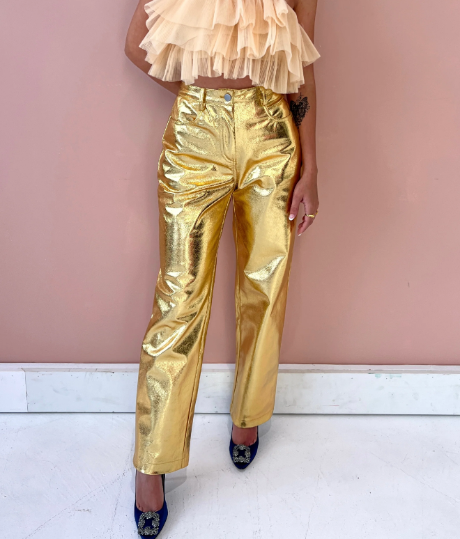 Maya Metallic Trousers