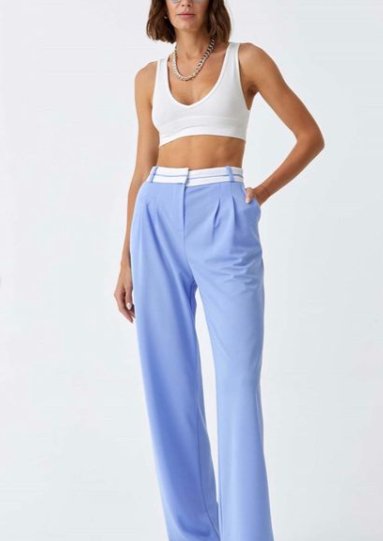 Belt Detail Palazzo Pants - Pinkfig Boutique