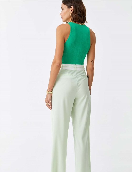 Belt Detail Palazzo Pants - Pinkfig Boutique