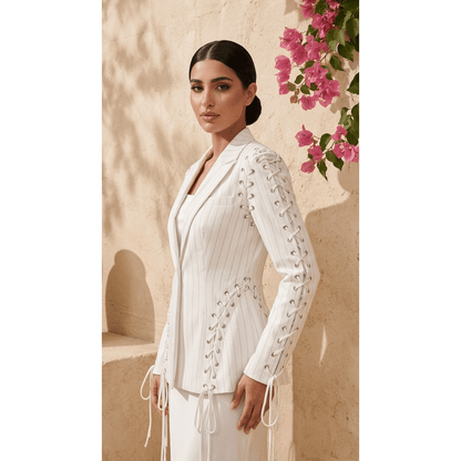 Cresilda Lace-up Blazer