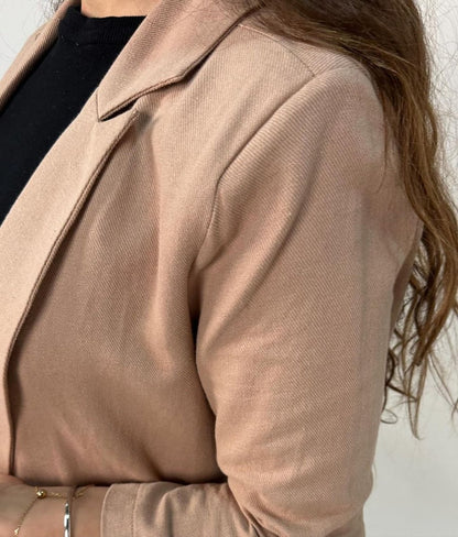 Buttoned Linen Blazer - Pinkfig Boutique