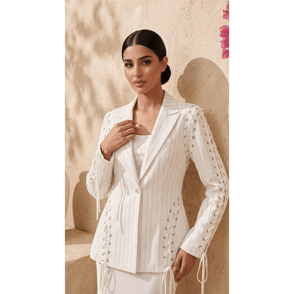 Cresilda Lace-up Blazer