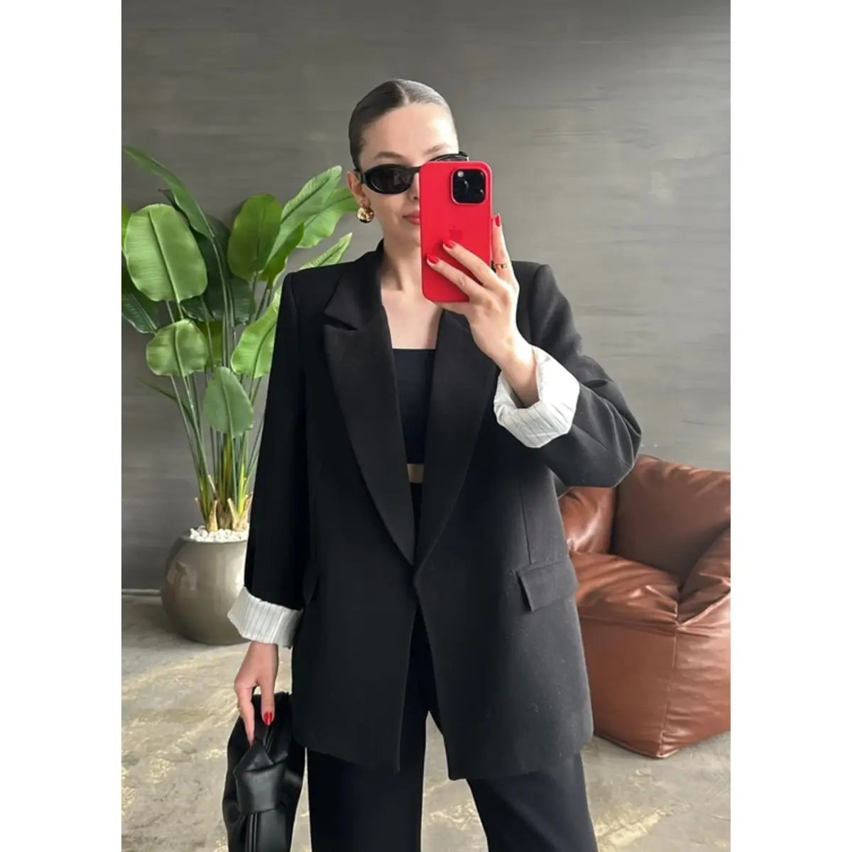 Dorothy Linen Folded Sleeve Blazer