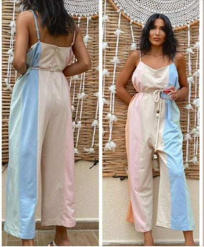 Contrast Jumpsuit - Pinkfig Boutique