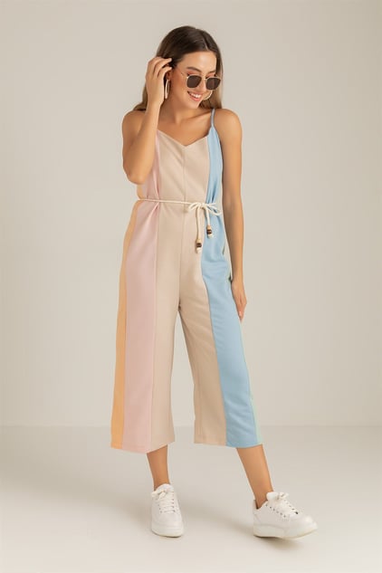 Contrast Jumpsuit - Pinkfig Boutique