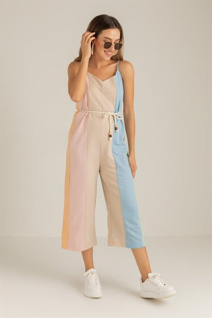 Contrast Jumpsuit - Pinkfig Boutique