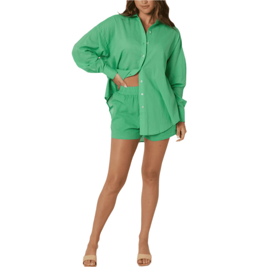 Shantal Maple Green Shirt Set