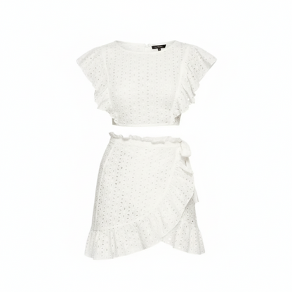 Joyce Eyelet Top and Mini Skirt