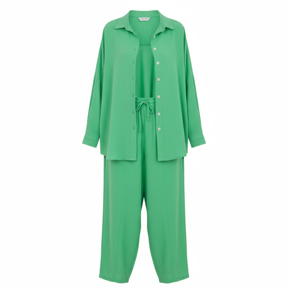 Winona Linen Shirt and Baggy Pants Set