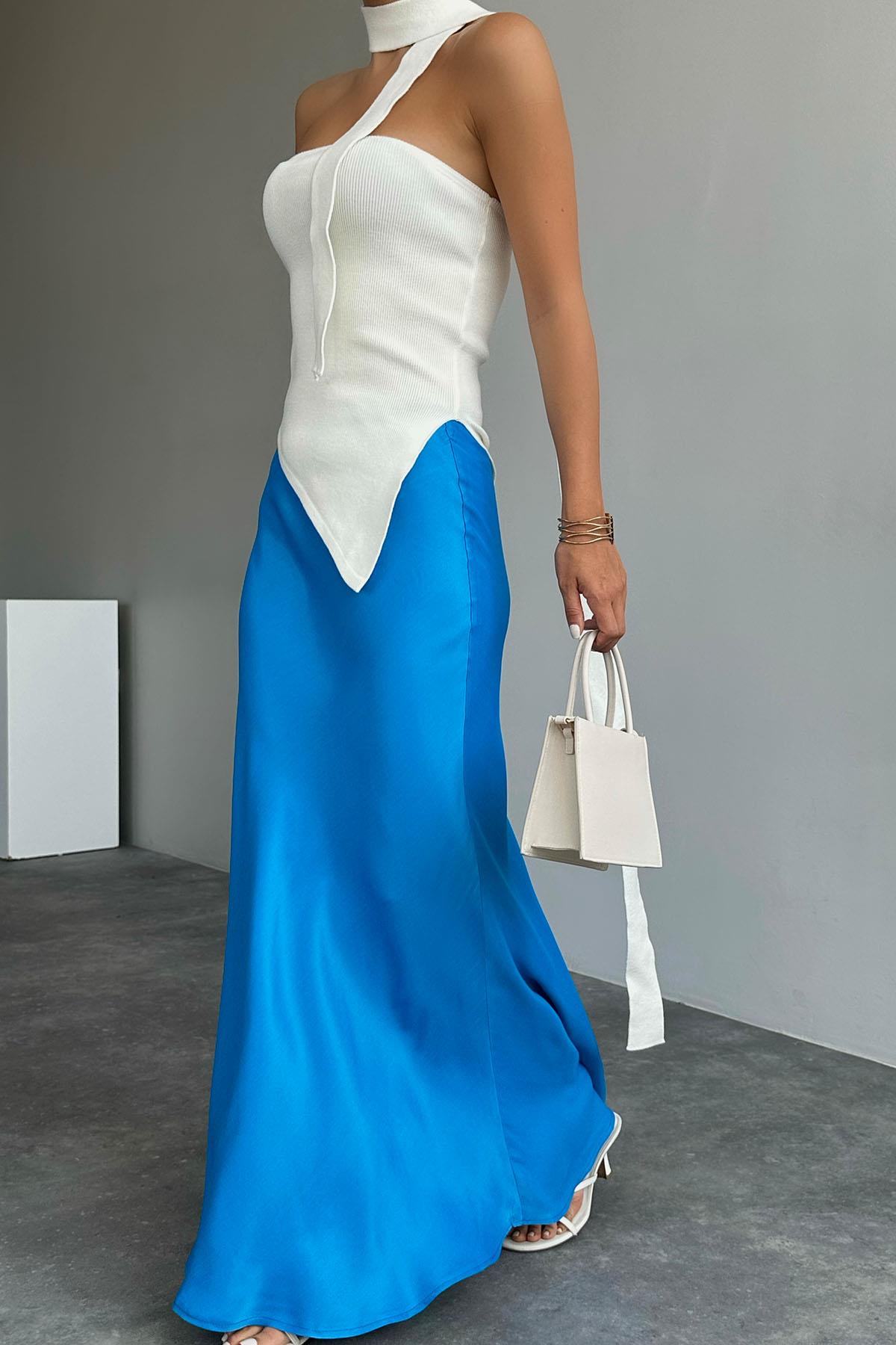 Leonora Satin Long Skirt