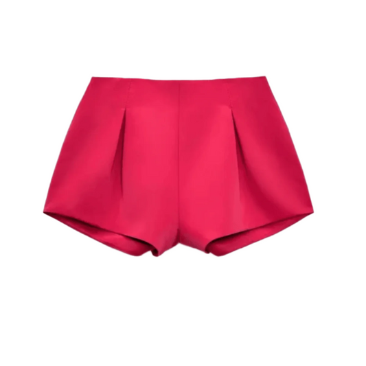 Lolita Pleated Satin Shorts