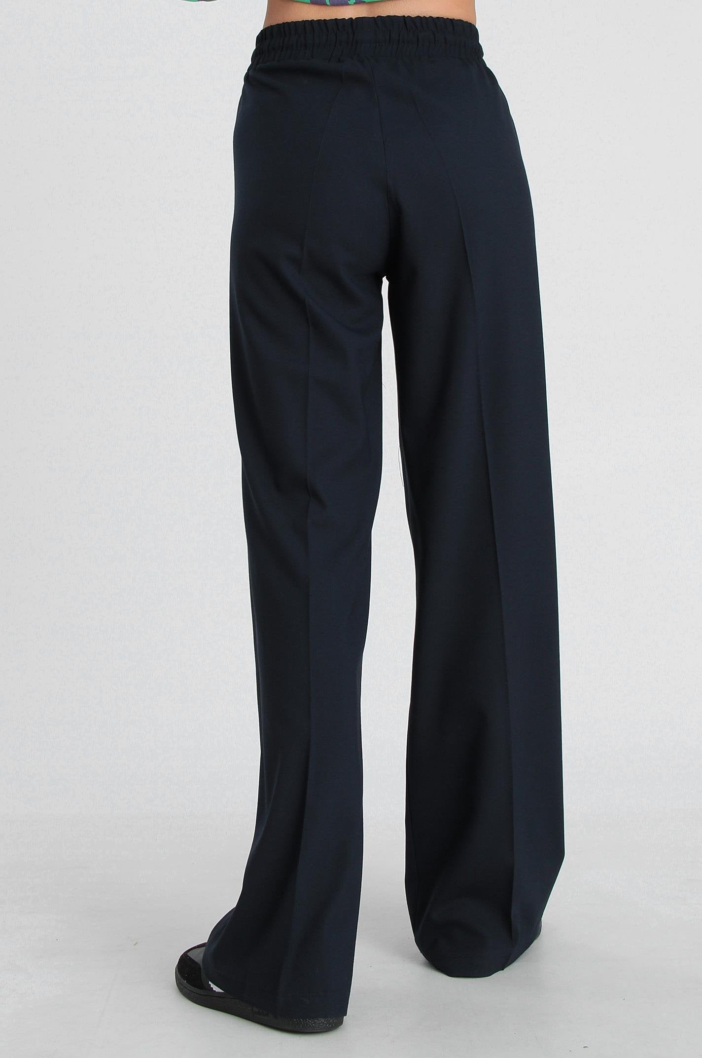Darina Elastic Waist Linen Trousers
