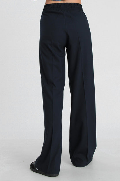 Darina Elastic Waist Linen Trousers