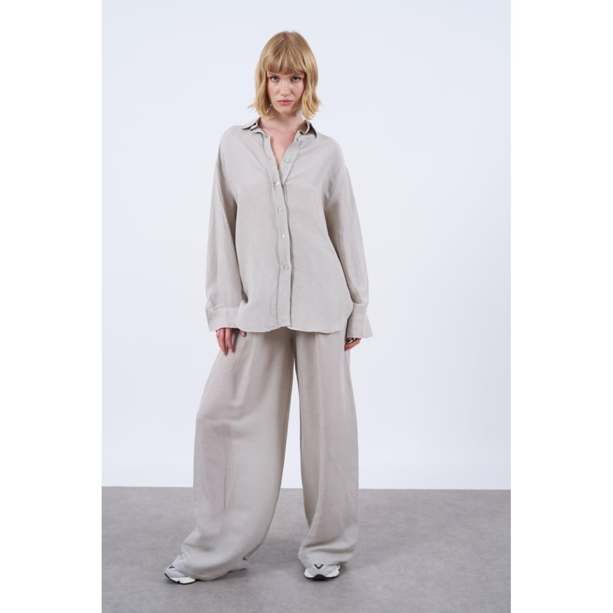 Penelope Linen Shirt and Pants Set