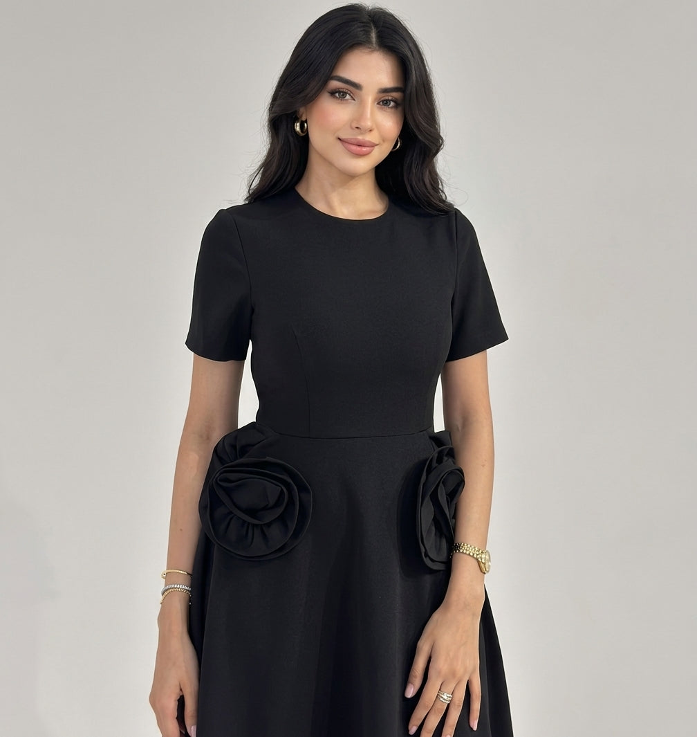 Dahlia Midi Flower Dress
