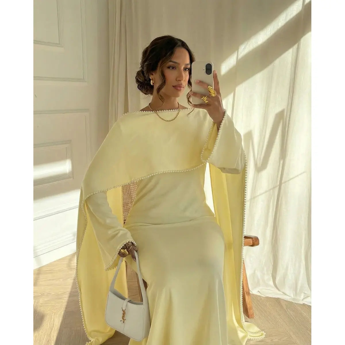 Naya Pearl Shawl Dress