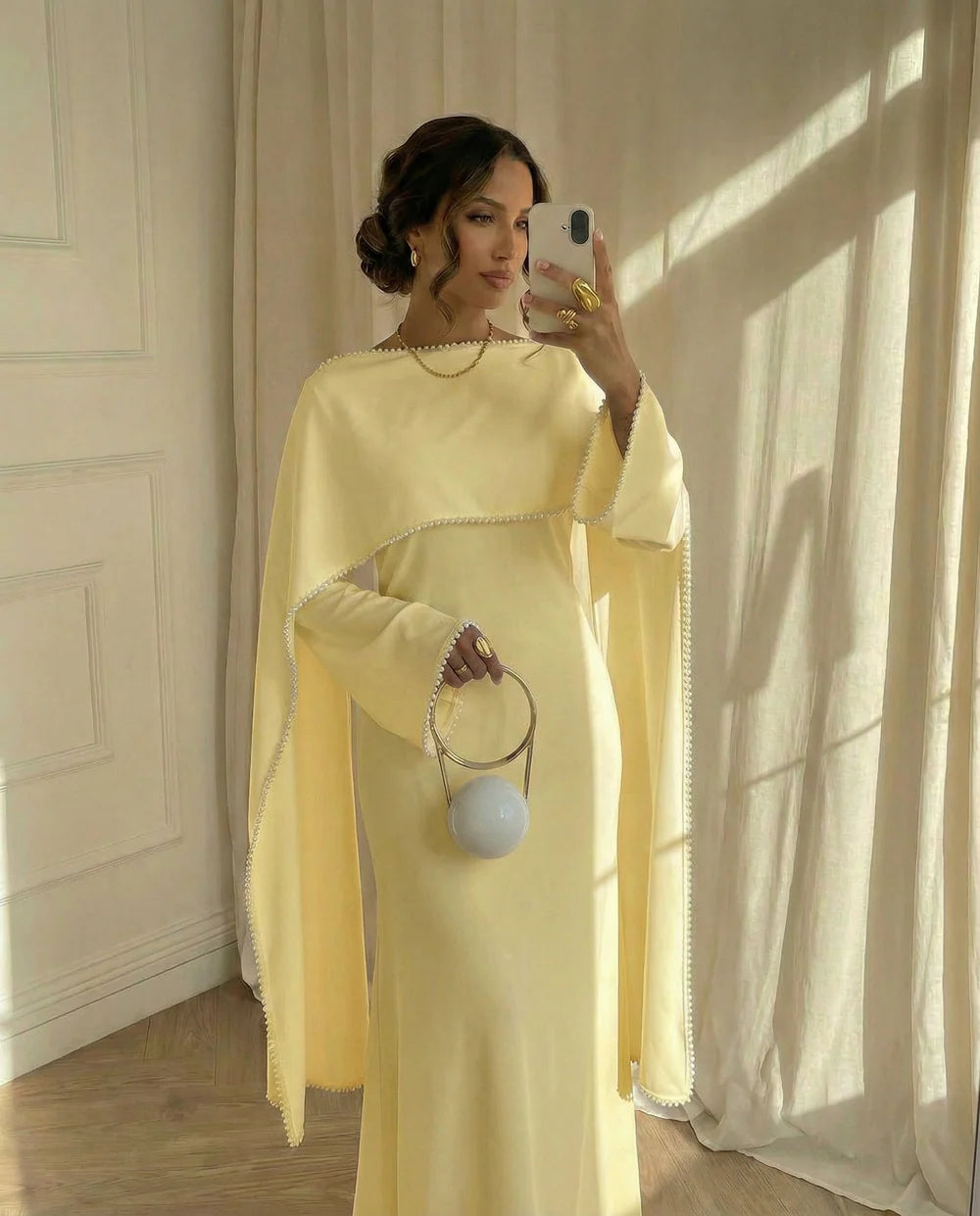Naya Pearl Shawl Dress