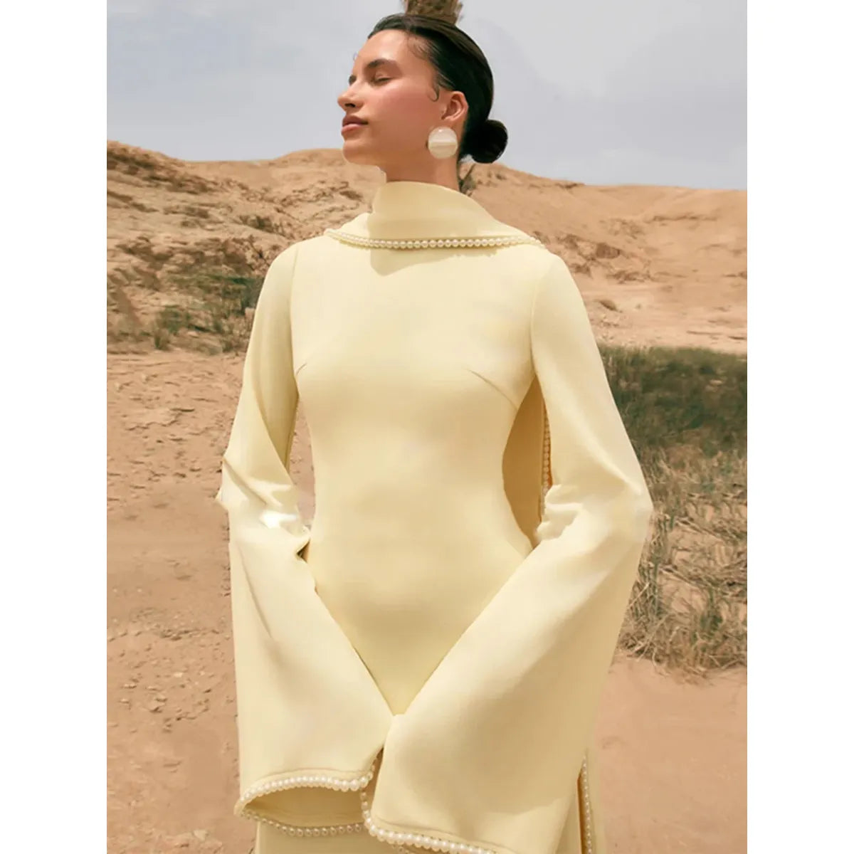 Naya Pearl Shawl Dress