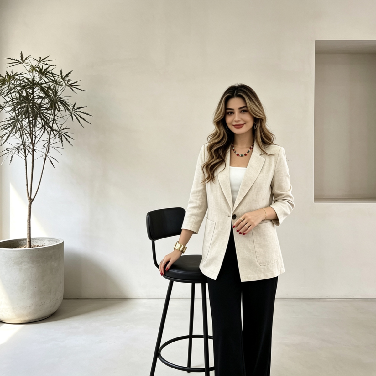 Matilda Linen Blazer