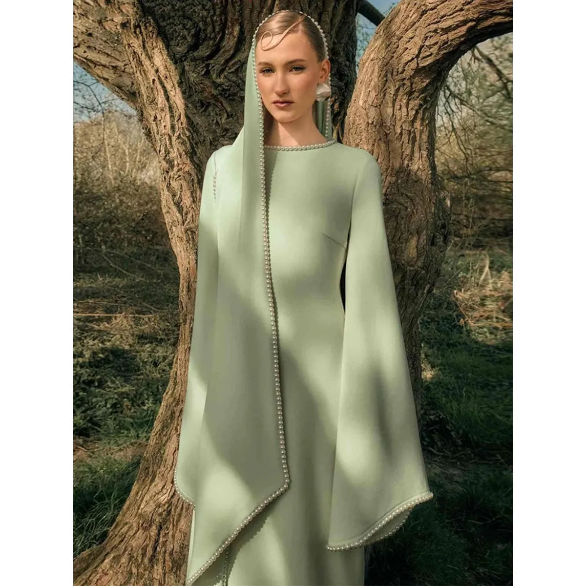 Naya Pearl Shawl Dress