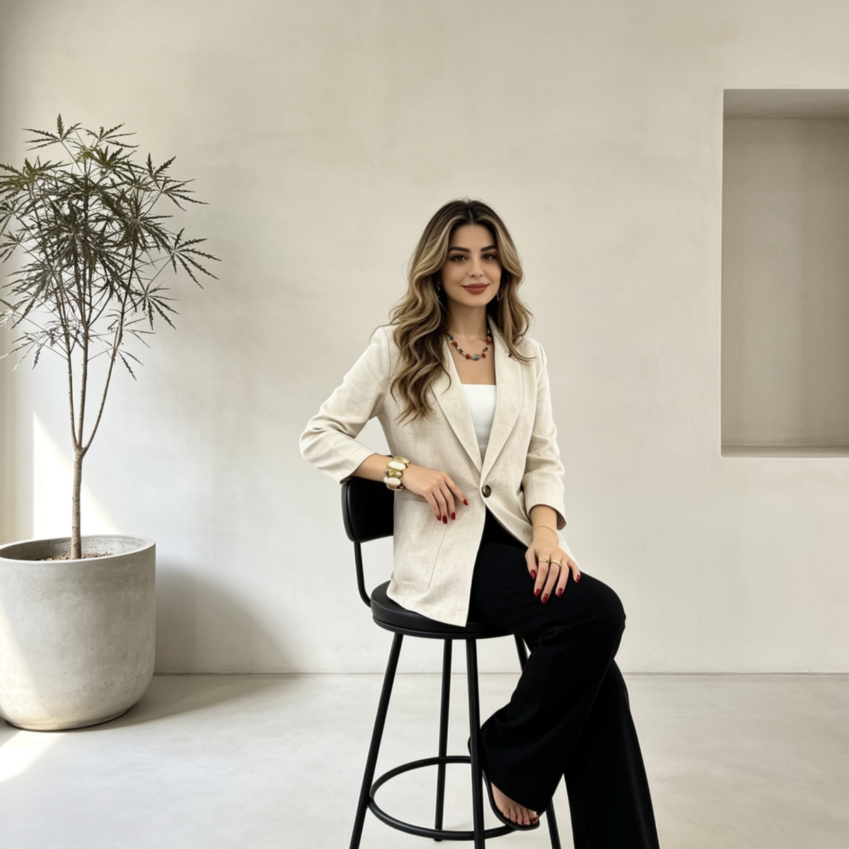Matilda Linen Blazer