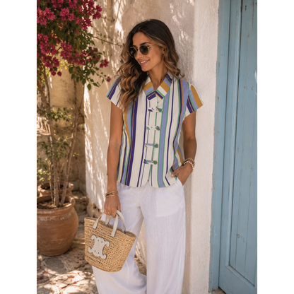 Glenda Striped Top